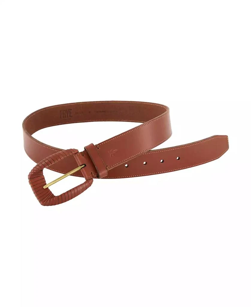 Frye Women's 35mm Wrapped Buckle Leather Belt 3