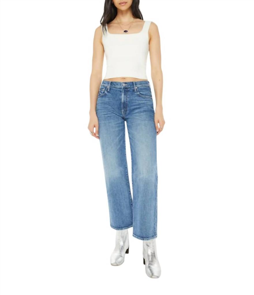 MOTHER Mid Rise Maven Ankle Jeans In Toil And Trouble