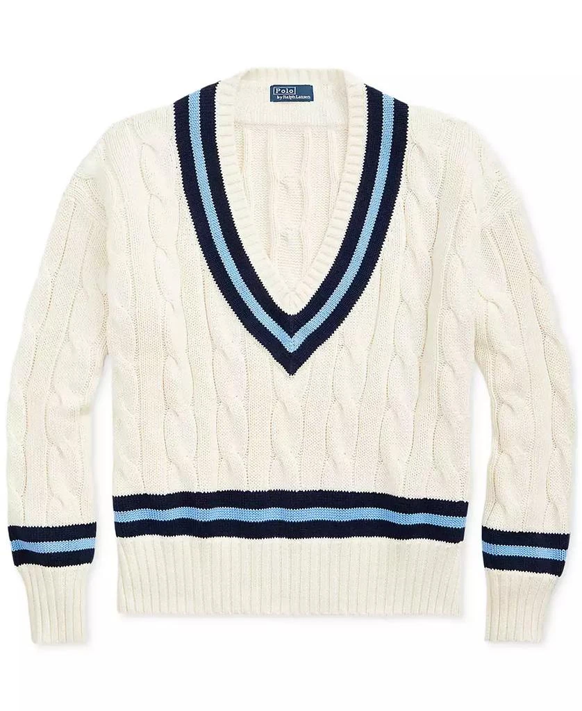 Ralph Lauren Women's Cable-Knit Cotton Cricket Sweater 5