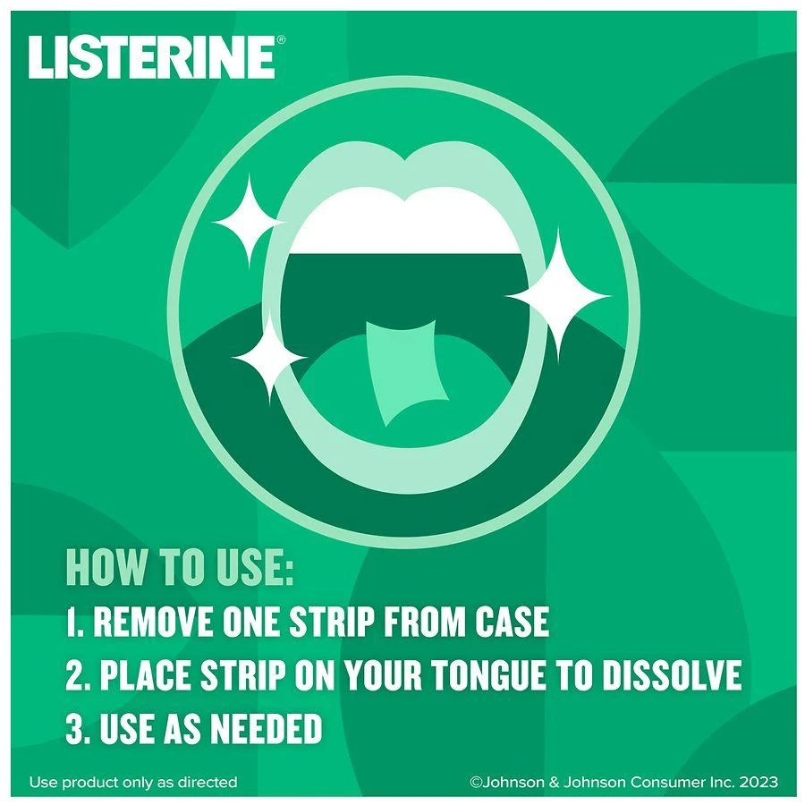Listerine Pocketpaks Breath Freshener Strips Spearmint 3