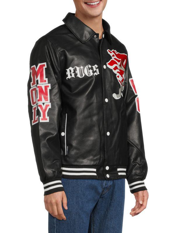Shop Looney Tunes Faux Leather Jacket on Sale at BeyondStyle – Get
