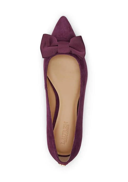 Ralph Lauren Ralph Lauren Londyn Bow Trim Suede Ballet Flats 4