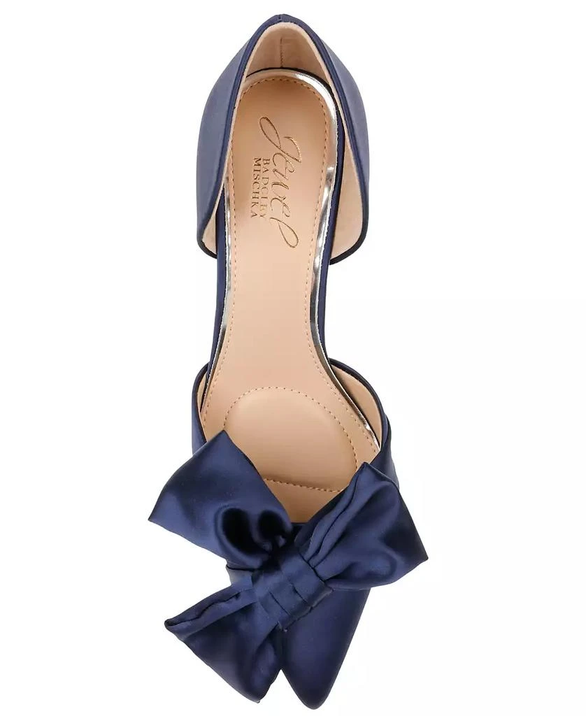 Badgley Mischka Women's Sidney Slip On Evening Bow Pumps 10