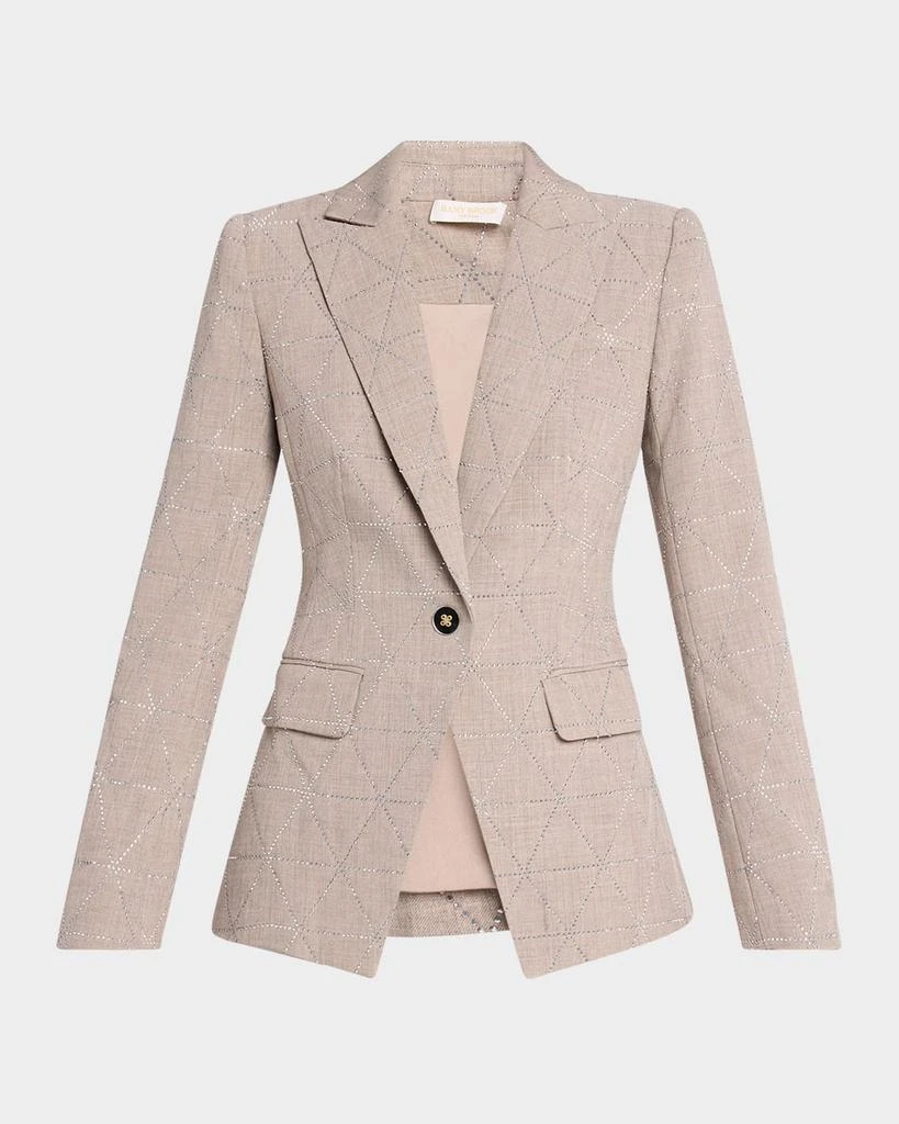 Ramy Brook Kensington Embellished Single-Breasted Blazer 1