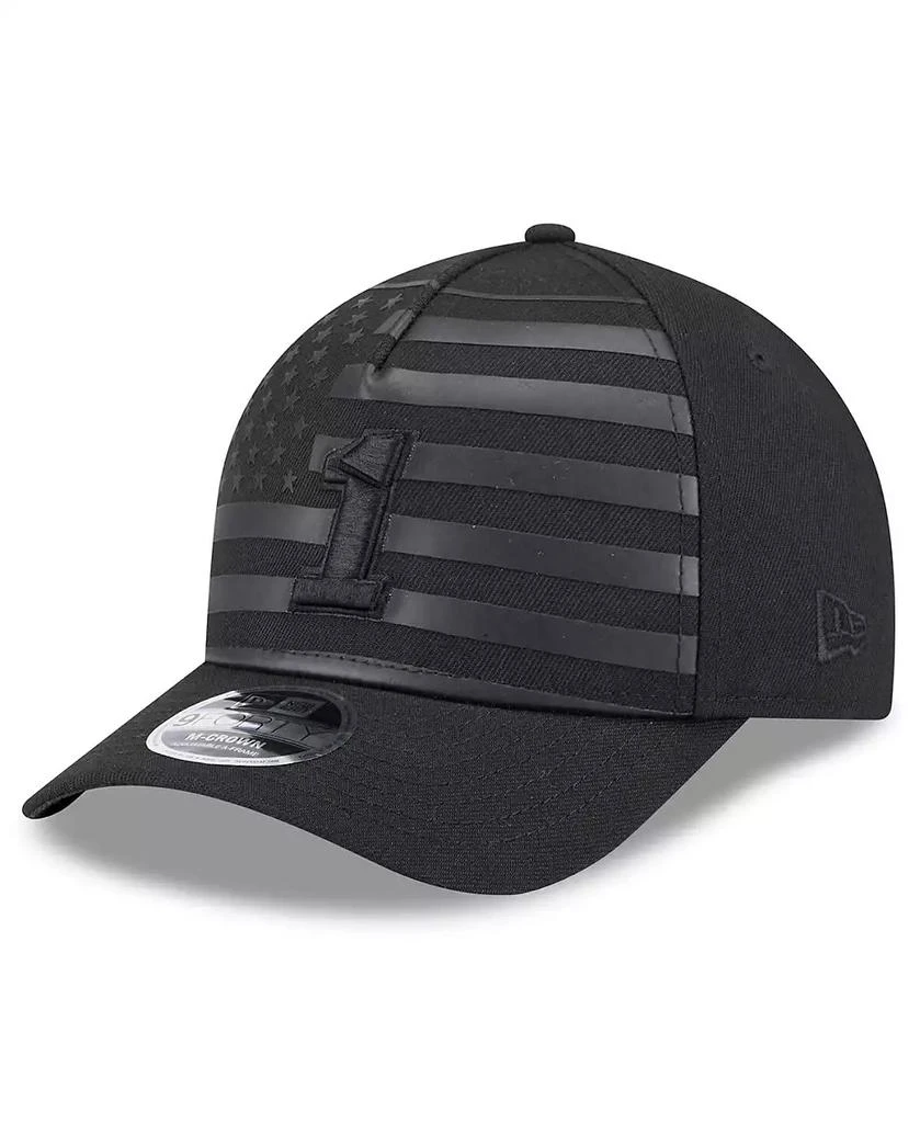 New Era Men's Black Ross Chastain American Flag 9FORTY M-Crown A-Frame Adjustable Hat 1