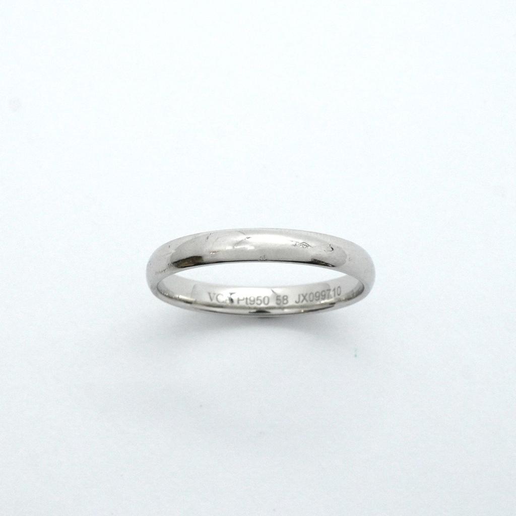 Van Cleef & Arpels Platinum 950 Band Ring (Pre-Owned)