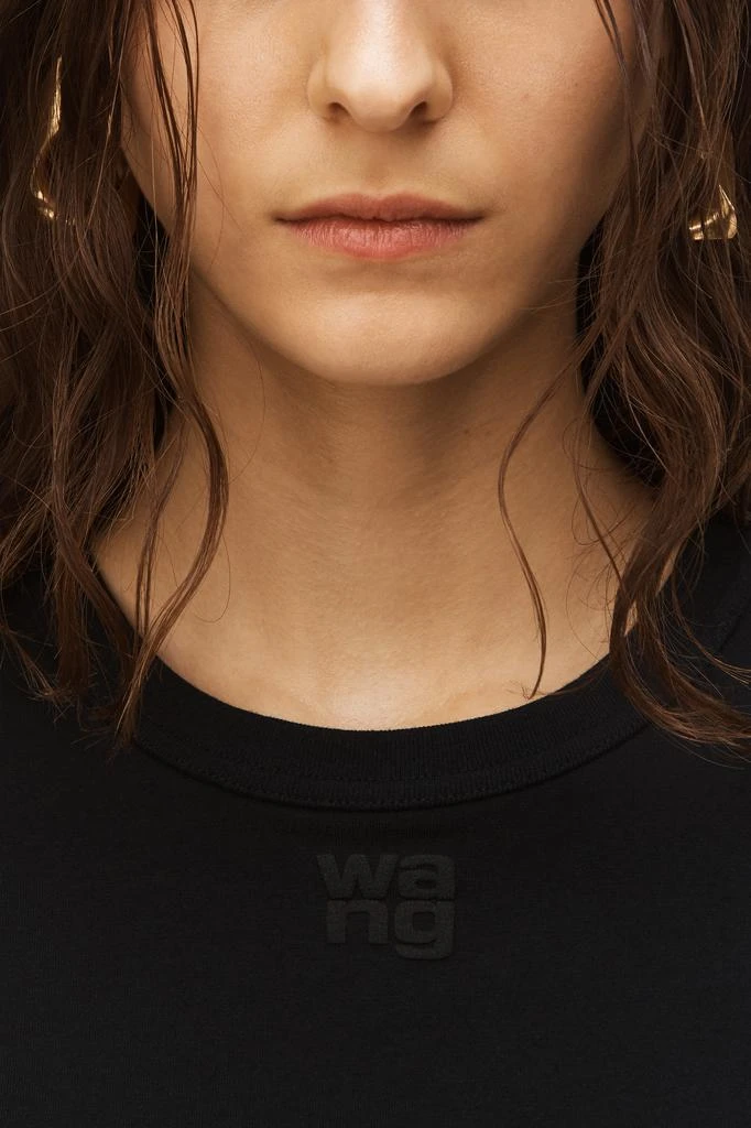 Alexander Wang PUFF LOGO SHRUNKEN TEE IN COTTON JERSEY 6
