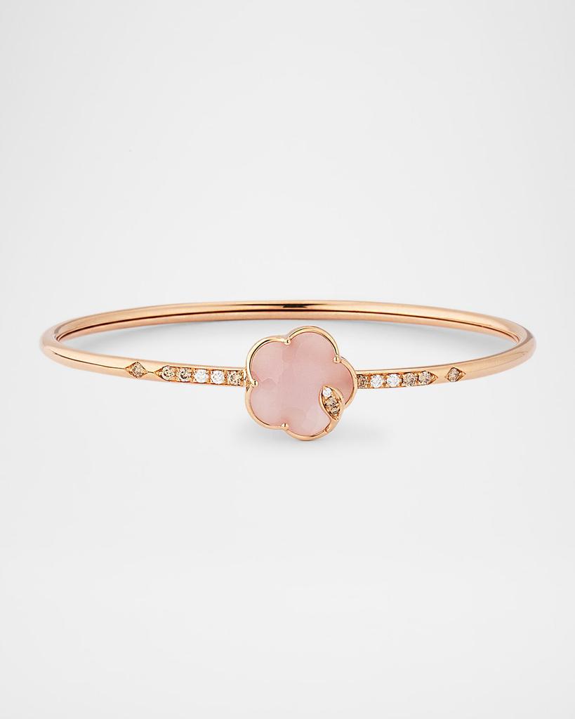 Pasquale Bruni Ton Joli 18K Rose Gold Diamond Bracelet with Pink Moonstone