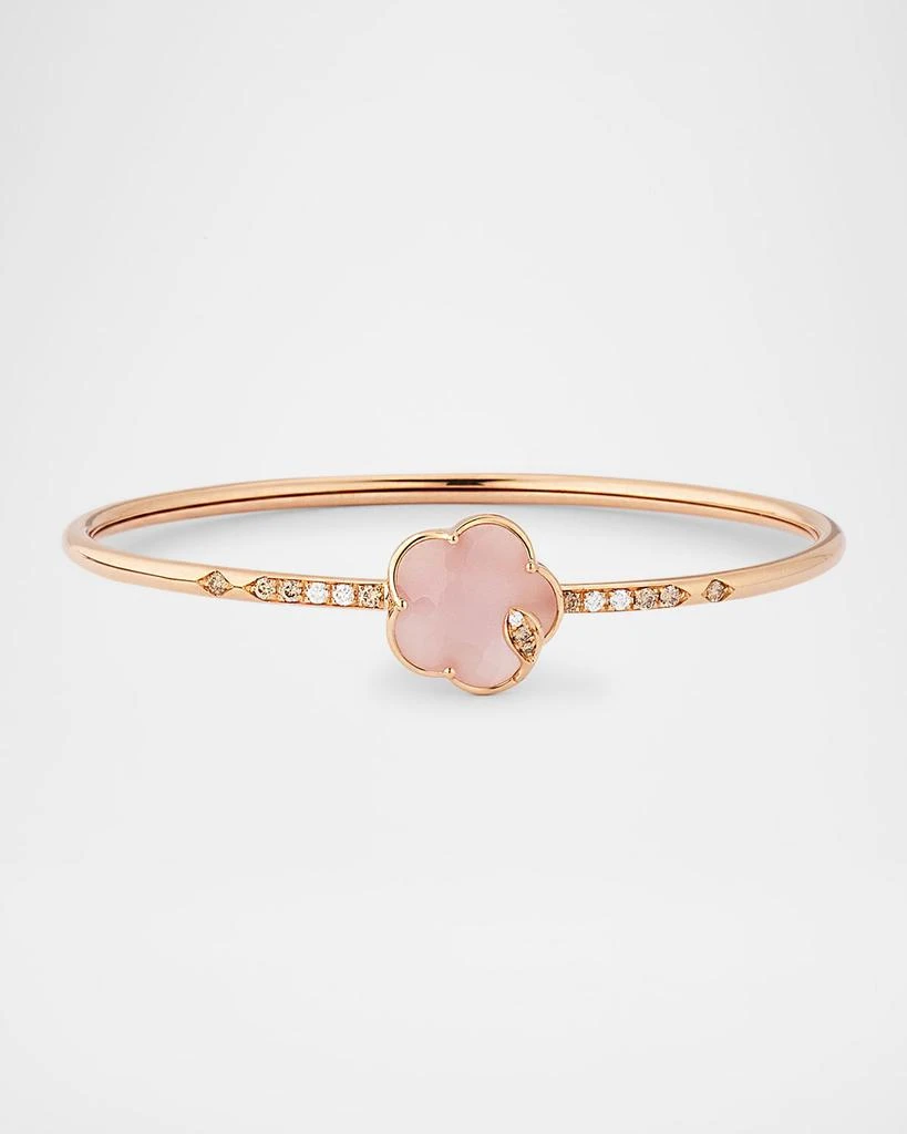Pasquale Bruni Ton Joli 18K Rose Gold Diamond Bracelet with Pink Moonstone 1