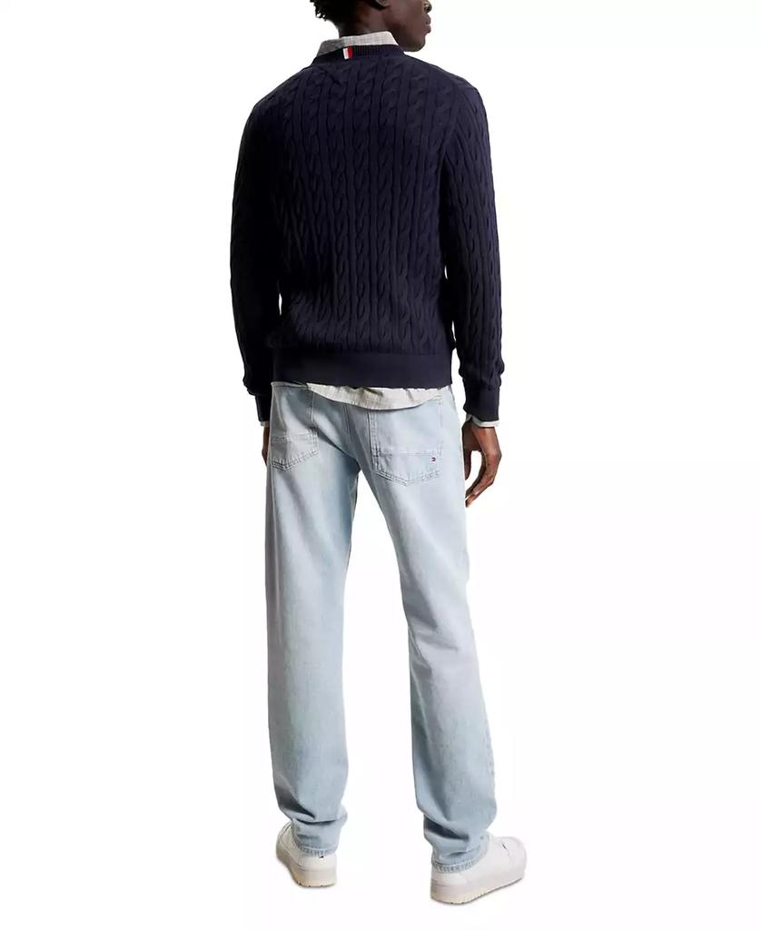 Tommy Hilfiger Men's Classic Cable Crewneck Sweater