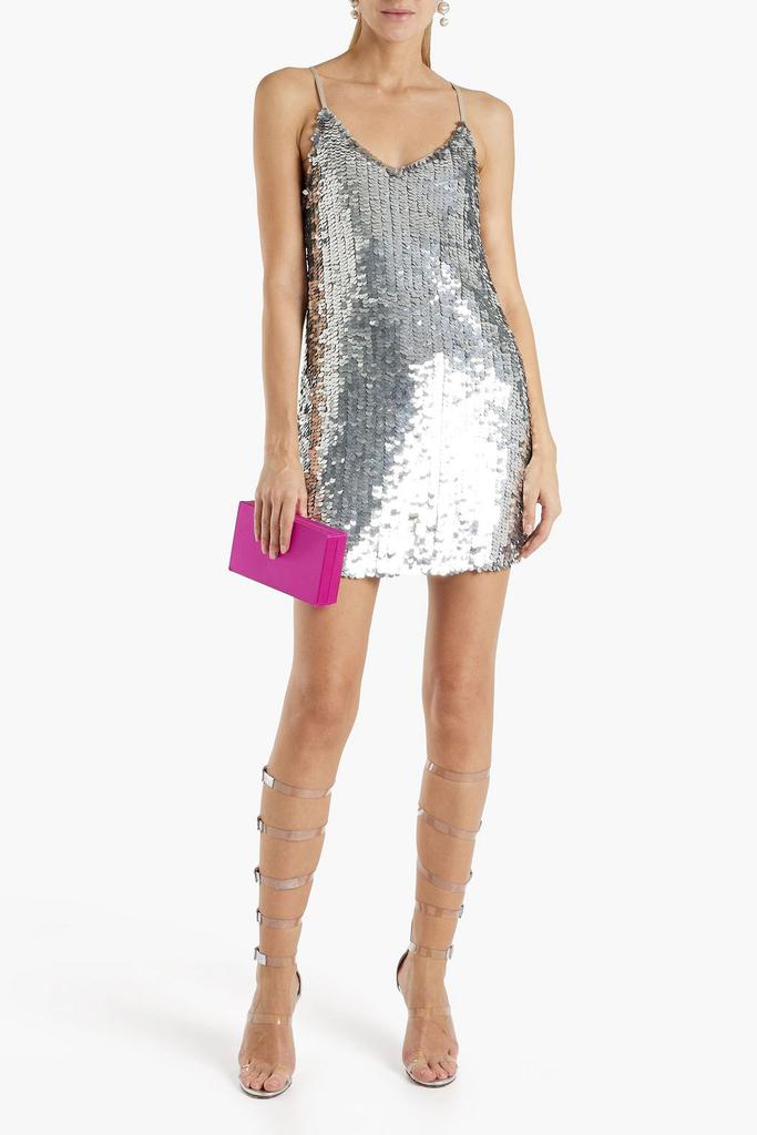 Walter Baker Dolla sequined mesh mini dress