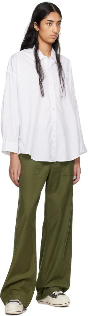 R13 White Drop Neck Shirt 4