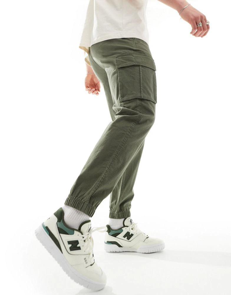 HOLLISTER Hollister ripstop cargo jogger in green 4