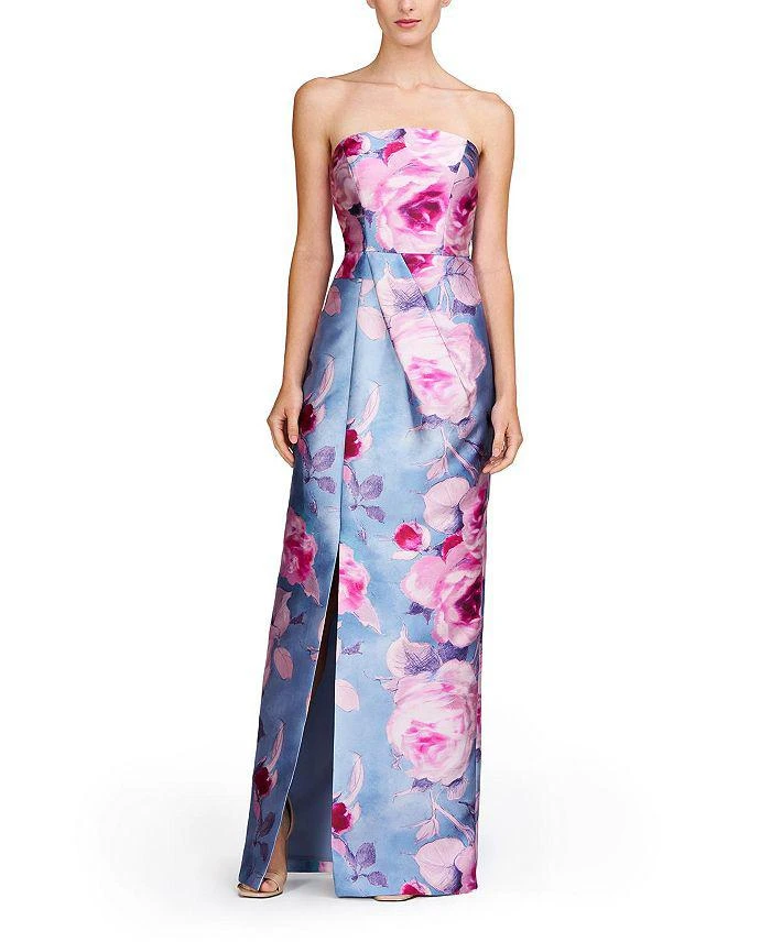 chinese dress ladies Alessia Textured Satin and Lace Maxi Dress