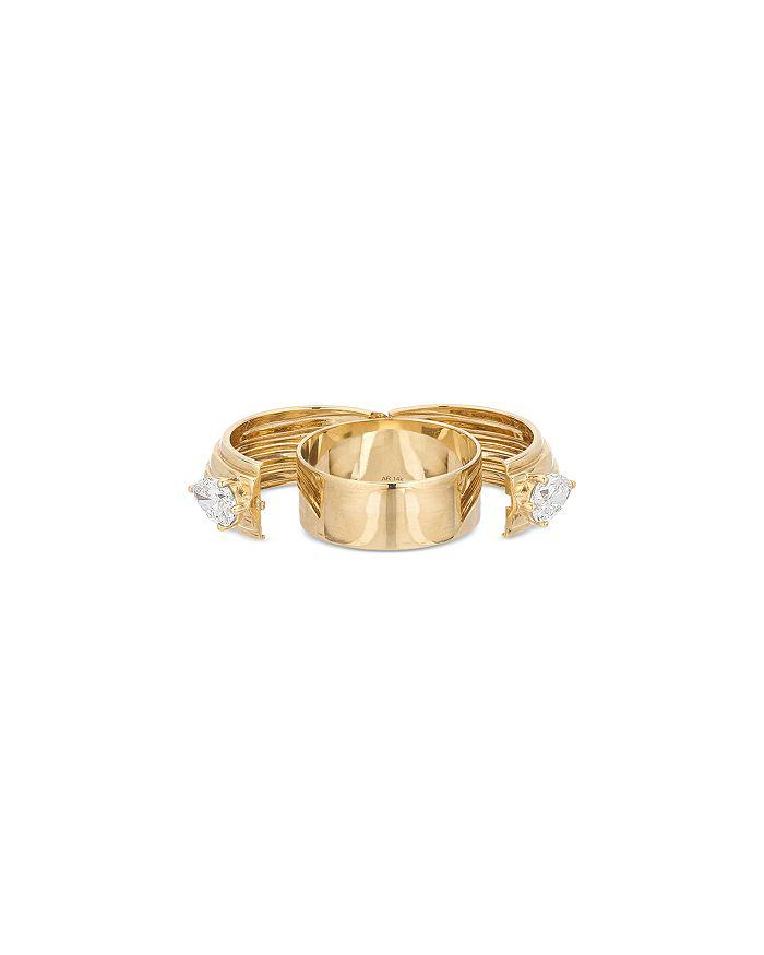 Adina Reyter 14K Yellow Gold Lab Grown Diamond Hidden Message Band Ring