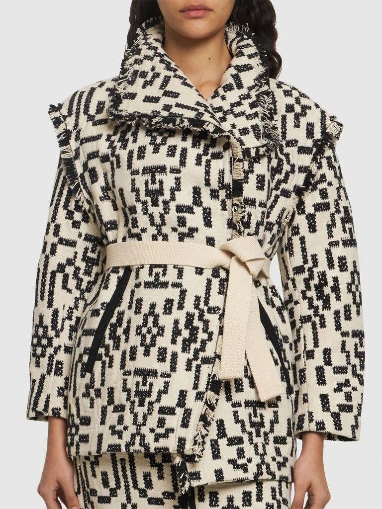 MARANT ETOILE Faith Frayed Cotton Blend Jacket 2