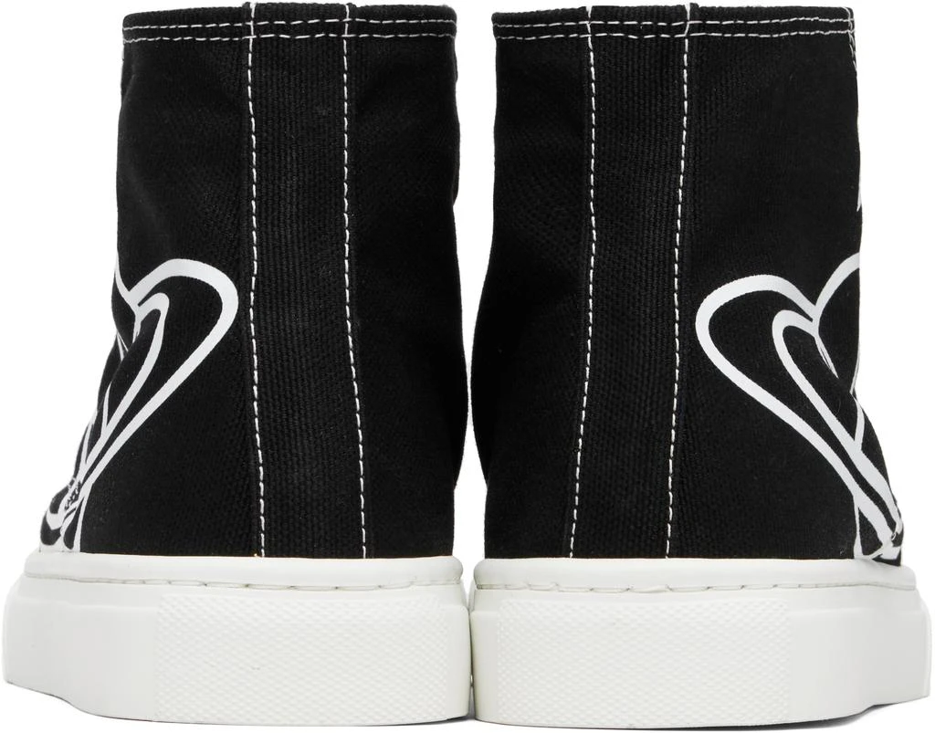 Vivienne Westwood Black Plimsoll High Top Canvas Sneakers 2