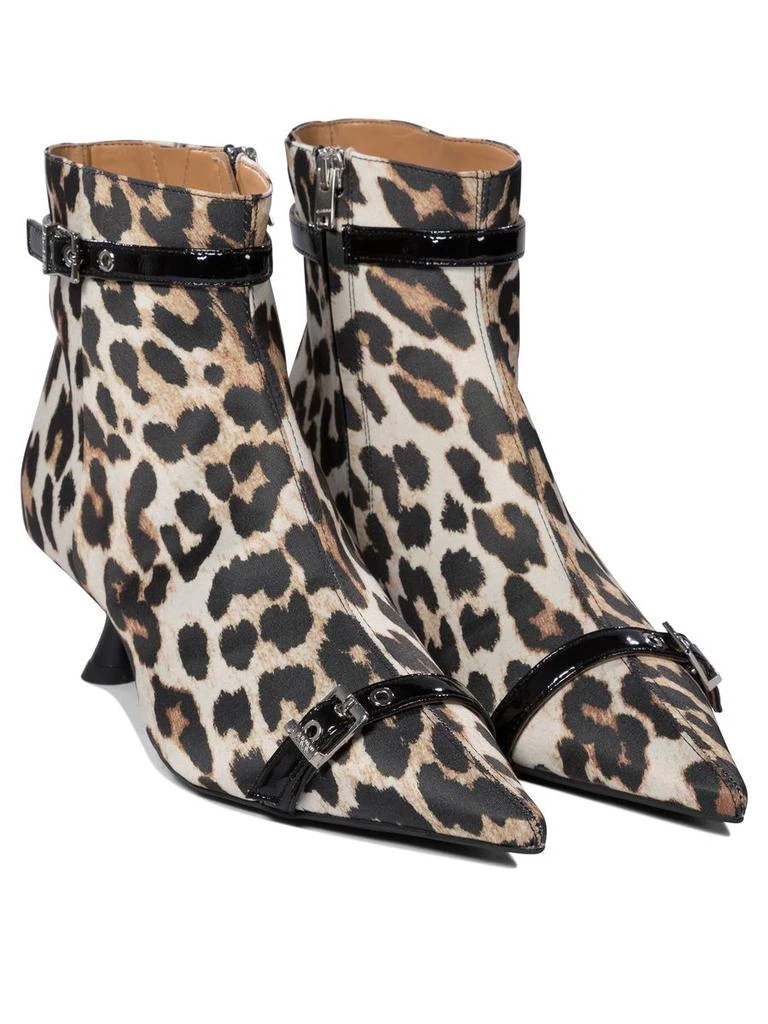 Ganni Ganni Leopard Ankle Boots 2