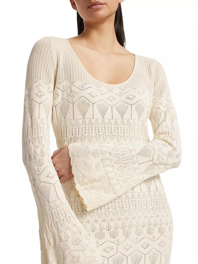 FIGUE Amanda Pointelle-Knit Dress 6