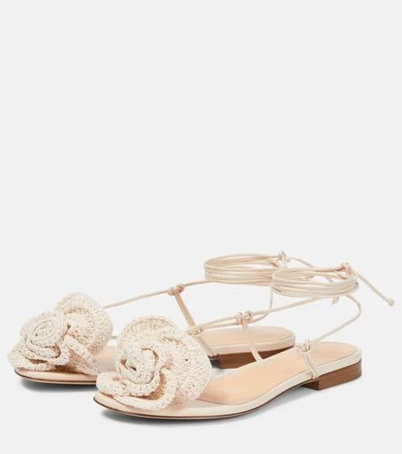 Magda Butrym Crochet and leather sandals 5