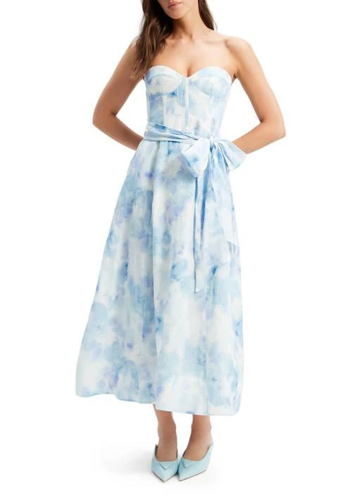 Bardot Womens Vibrant Tie Dye Midi Dress 1