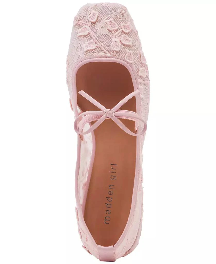 Madden Girl Egret Block-Heel Mary-Jane Bow Ballet Flats 4