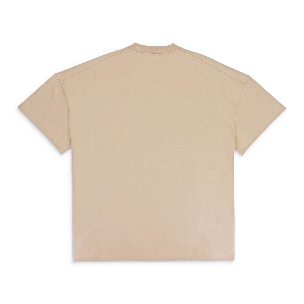 Jil Sander SS LOGO CHEST PRINT DARK SAND T-SHIRT