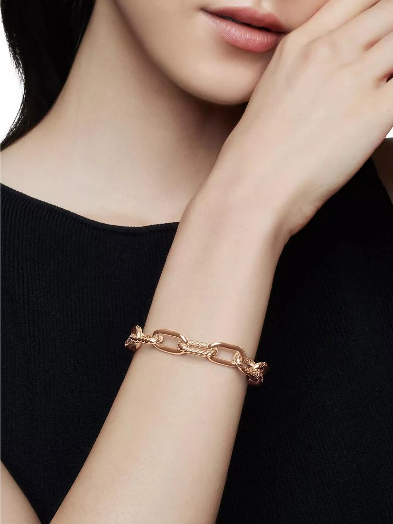 David Yurman DY Madison Chain Bracelet in 18K Rose Gold 2
