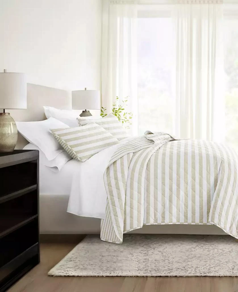 IENJOY HOME Classic Stripe Reversible 2-Pc. Quilt Set 2