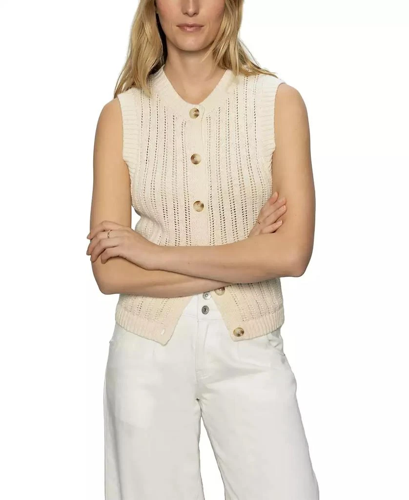 Sanctuary Women's Cotton Pointelle Vest 3