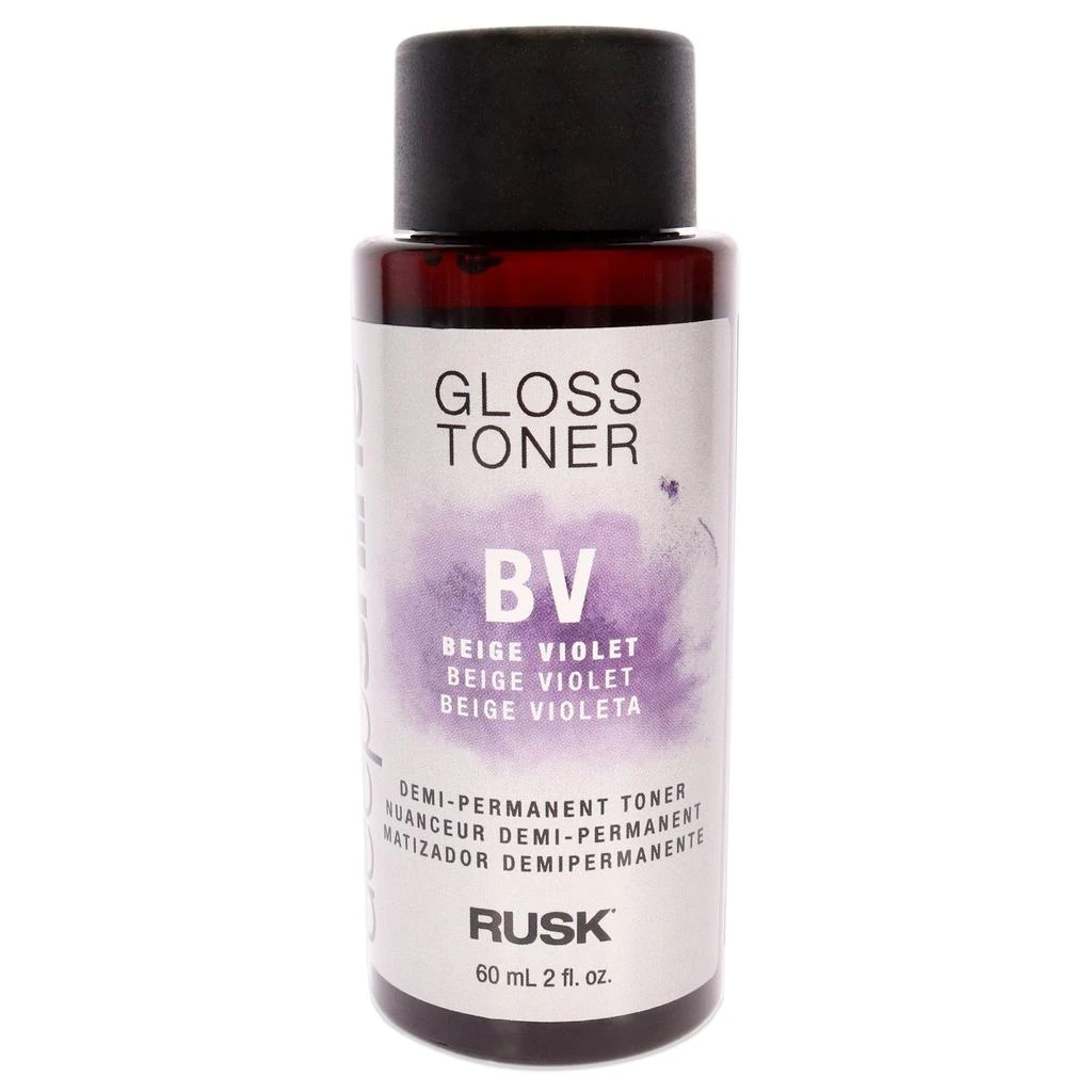Rusk Deepshine Gloss Demi-Permanent Toner - BV Beige Violet by Rusk for Unisex - 2 oz Hair Color 1