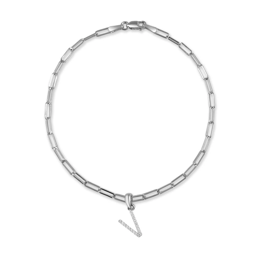 Sabrina Designs 14k White Gold & Diamond Initial Link Bracelet 26