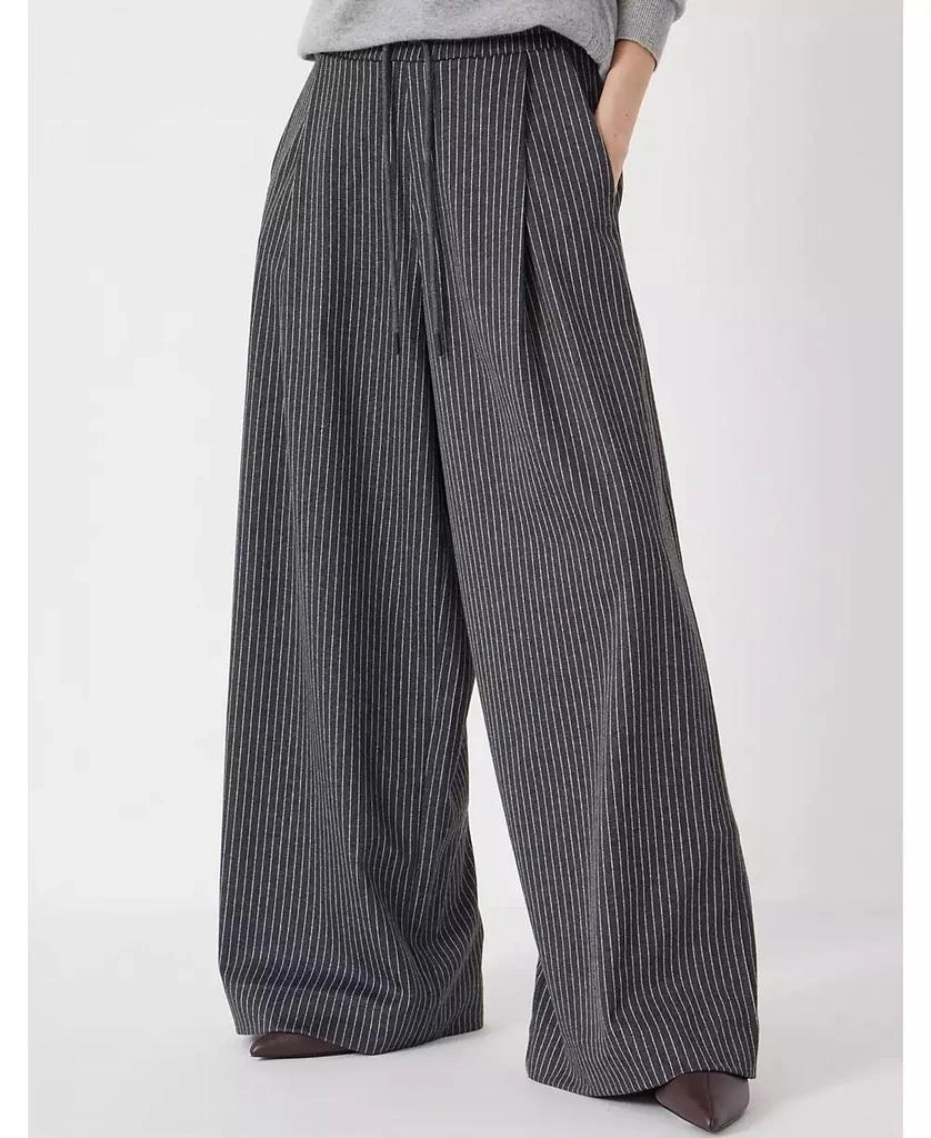 Hush Women's Pinstripe Wide Leg Jogger 1