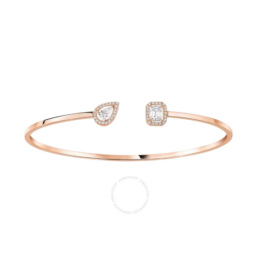 Messika 18k Rose Gold My Twin Toi Moi Thin Diamond Bangle