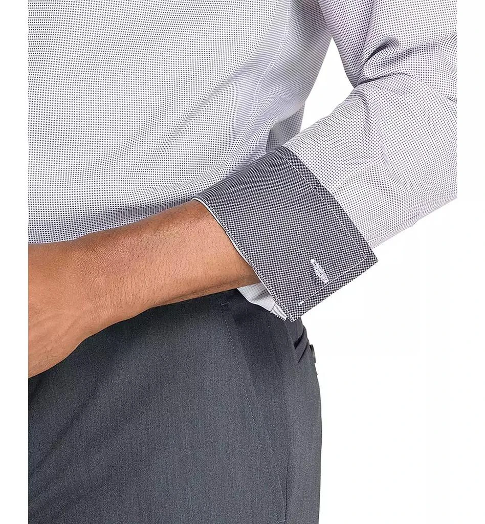 ConStruct Men's Slim Fit Micro Geo 4-Way Stretch Performance Dress Shirt 5
