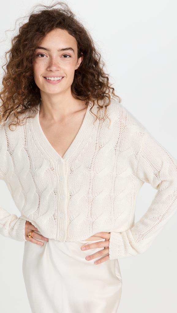 Sablyn Cashmere Cable Knit Cardigan