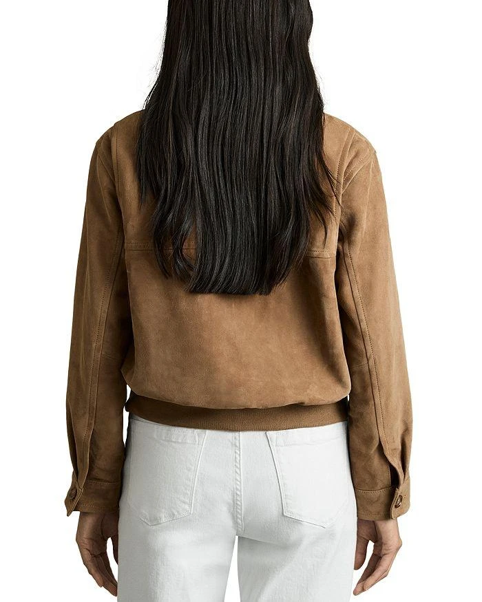 REISS Gia Suede Bomber Jacket 3
