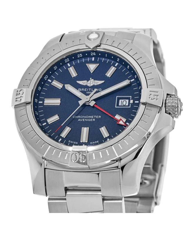 BREITLING Breitling Avenger Automatic GMT 45 Blue Dial Stainless Steel Men's Watch A32395101C1A1 2
