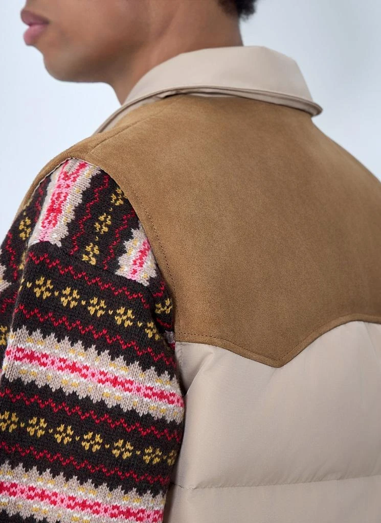 Miu Miu Padded Suede Yoke Vest 6