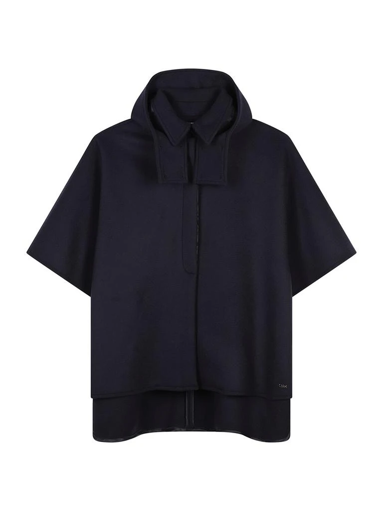 Chloé Wool Cape Coat 1