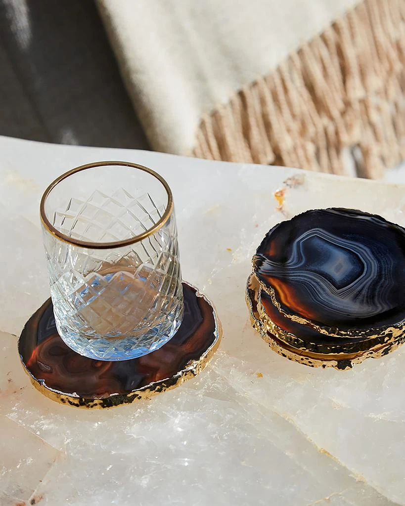 ANNA New York Midnight Agate Lumino Coasters, 4-Piece Set 3
