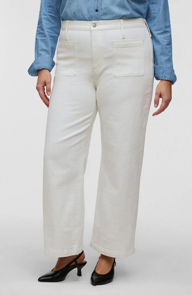 Madewell The Emmett Patch Pocket Edition Wide Leg Jeans 3