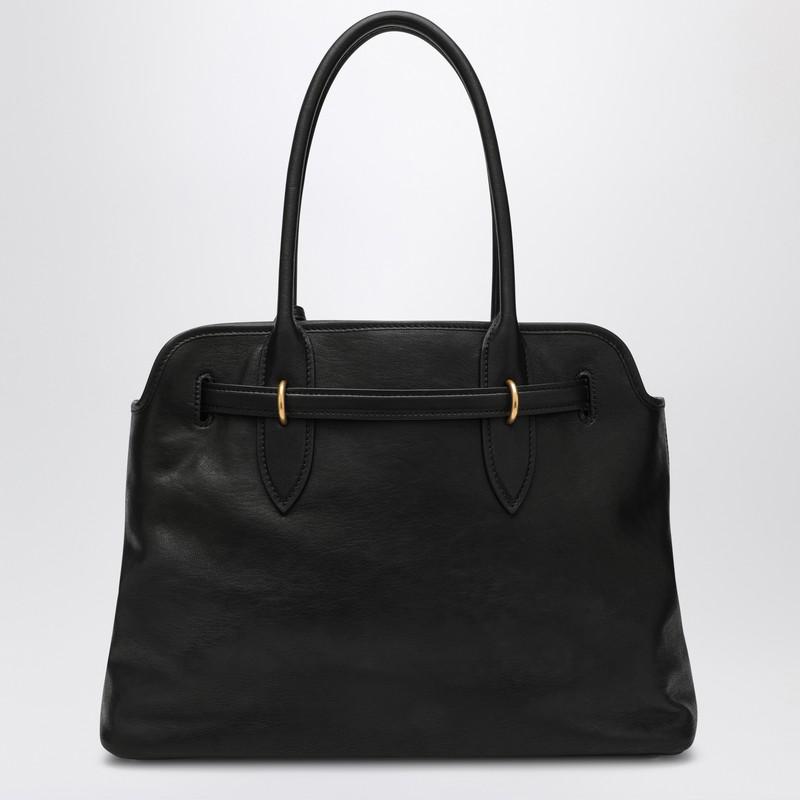 トートバッグ MIU MIU Black Leather Mini Aventure Handbag Miu Miu Aventure Leather Tote Bag | Black | FARFETCH