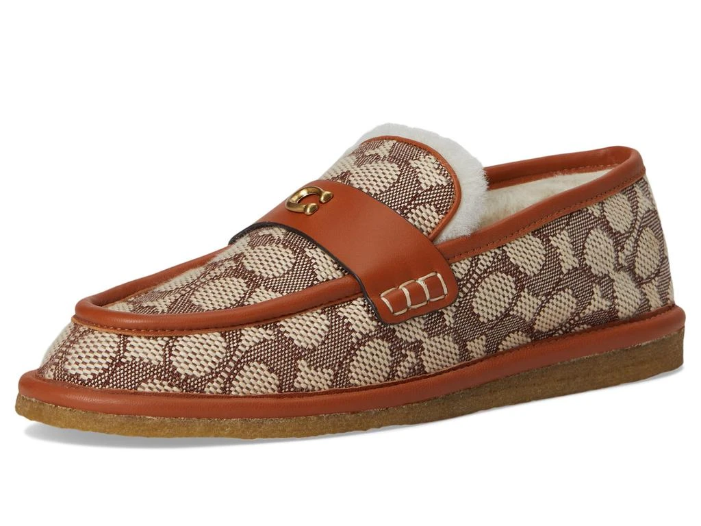 Coach Forest Signature Textile Jacquard Slipper 7