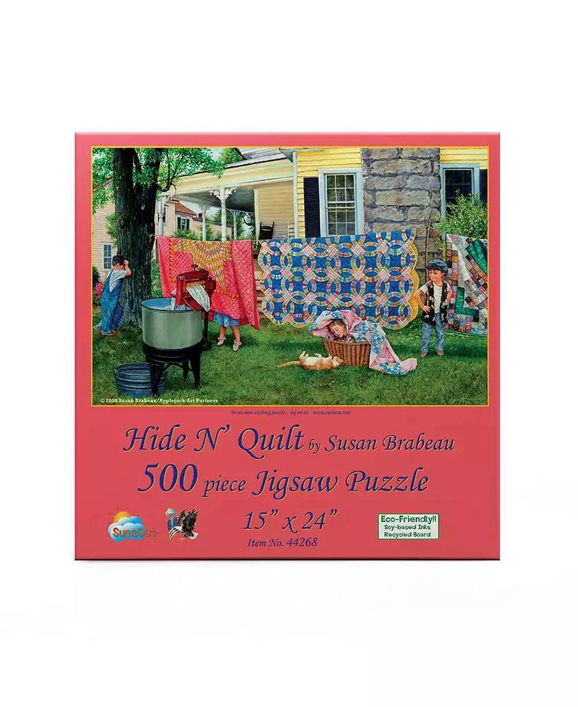 SunsOut Hide N Quilt 550 piece Jigsaw Puzzle for Adults 2