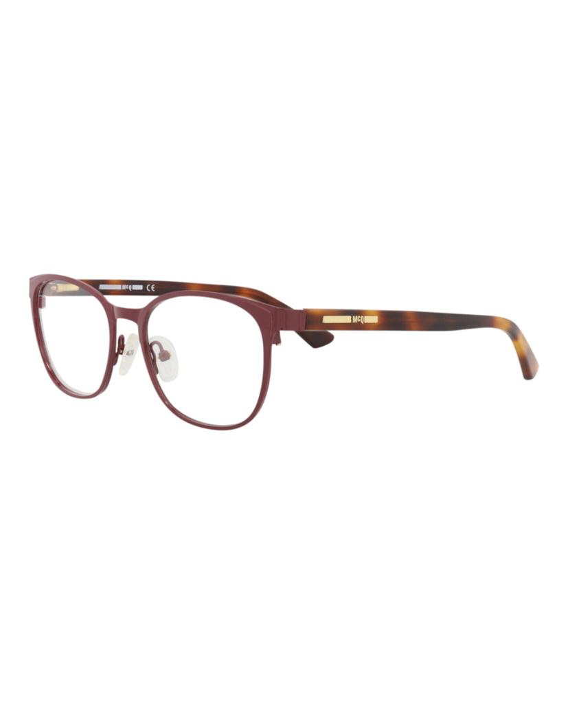 Alexander McQueen Square-Frame Metal Optical Frames