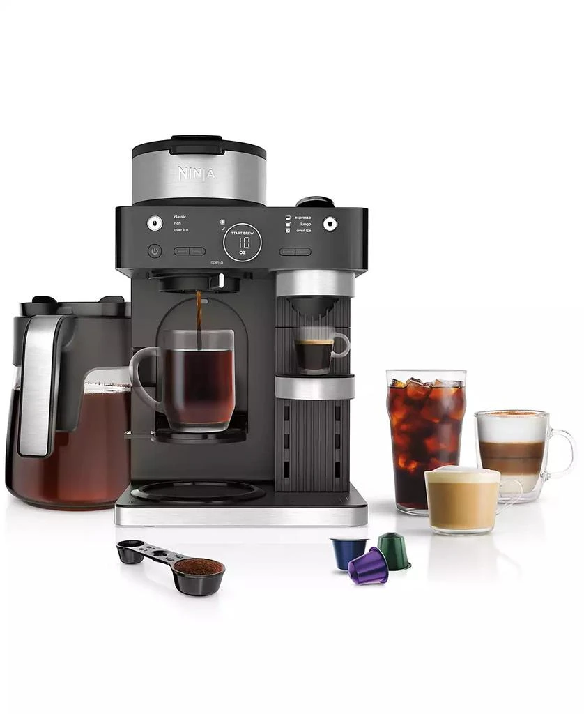 Ninja CFN601 Espresso & Coffee Barista System, Single-Serve Coffee & Nespresso Capsule Compatible 1