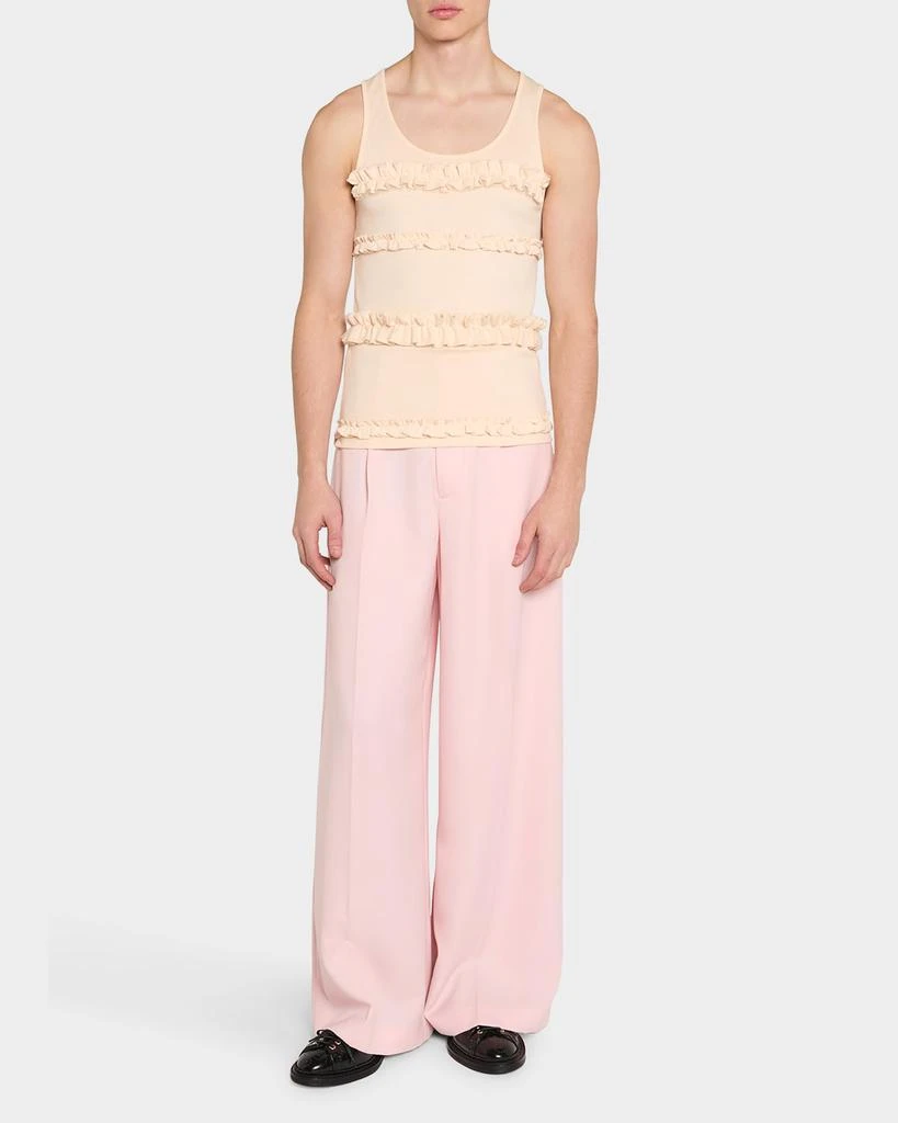 Simone Rocha Men's Ruffle Frill Tank Top 2