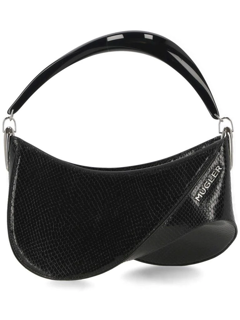 Mugler Mugler Spiral Curve Zipped Tote Bag 1