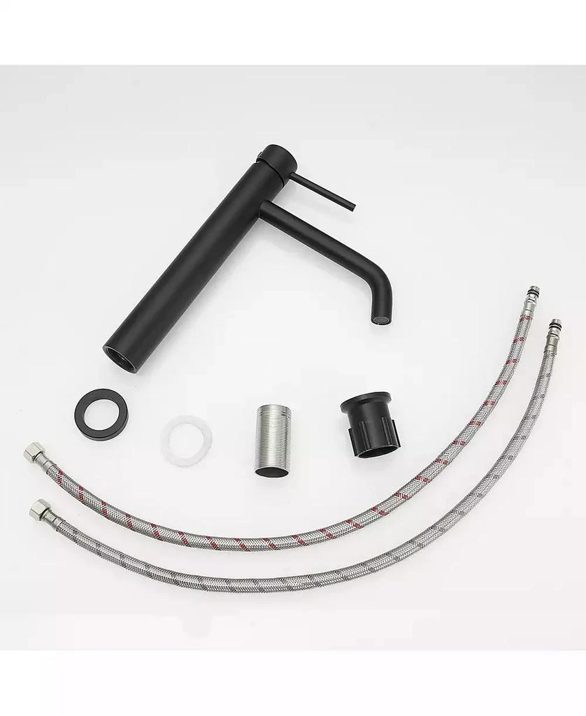 Greenspring Modern Single Hole Single Handle Vessel Bathroom Vanity Sink Faucet With Pop Up Drain Without Overflow 7